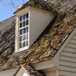 a house with a broken window