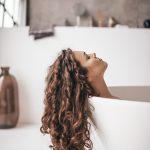 woman in bathtub