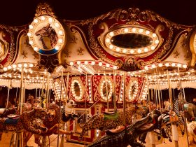 animal-themed merry go round