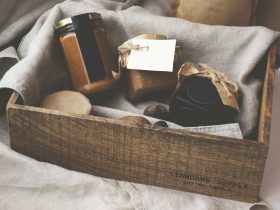 brown wooden box