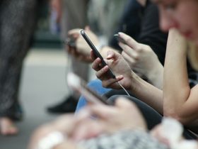 person holding black phone