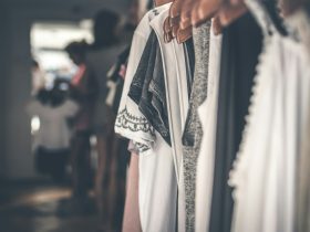selective focus photography of clothes