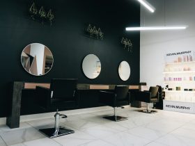 black and silver bar stools