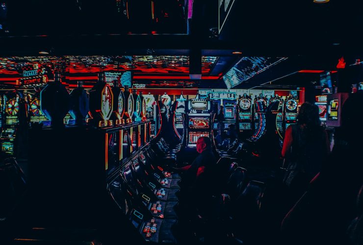 multicolored casino interior
