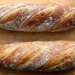 bread on brown wooden table